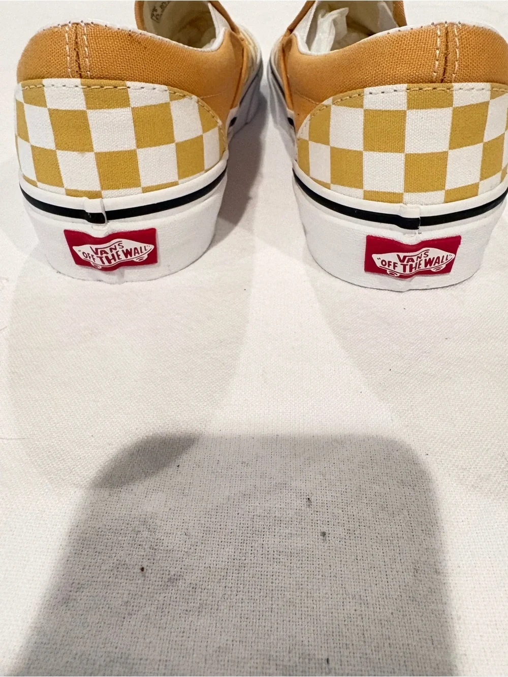 Vans Classic Slip-On Checkerboard Sneakers - Yellow & White